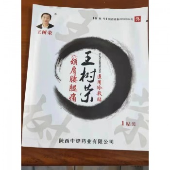 王树荣颈肩腰腿痛医用冷敷贴（小）