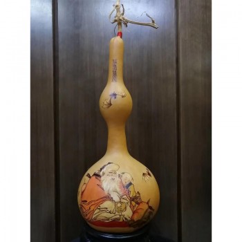【手工葫芦烙画】福寿绵长