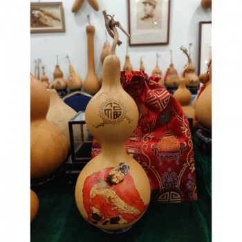 《钟馗》葫芦烙画作品