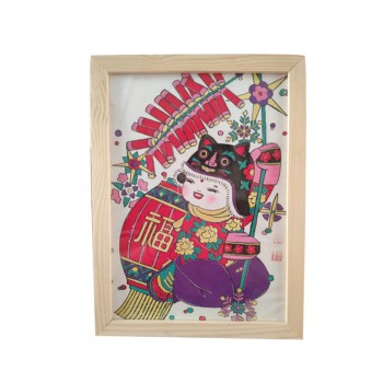 临朐手绘年画《福瑞吉祥》